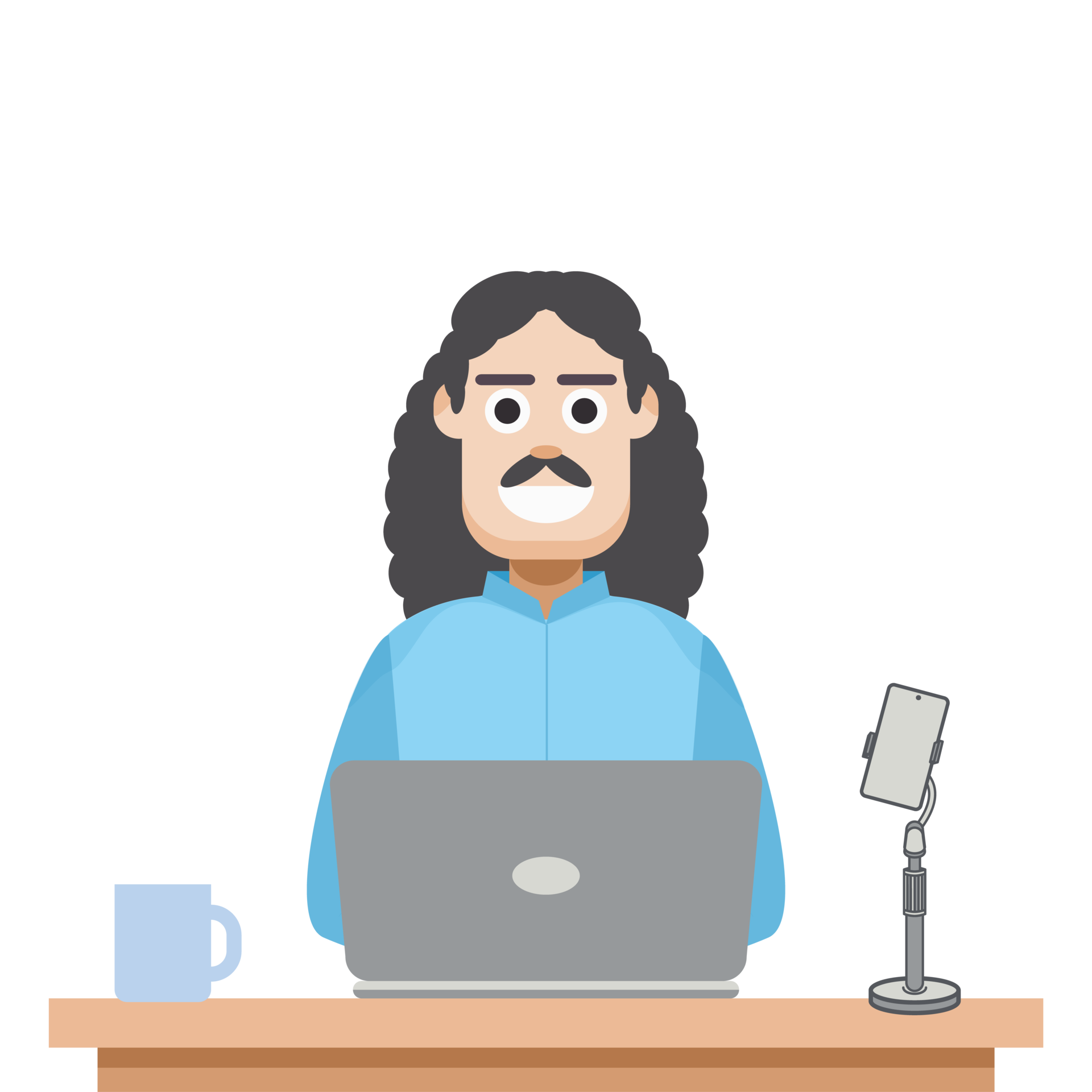 man playing laptop work from home 11832582 PNG