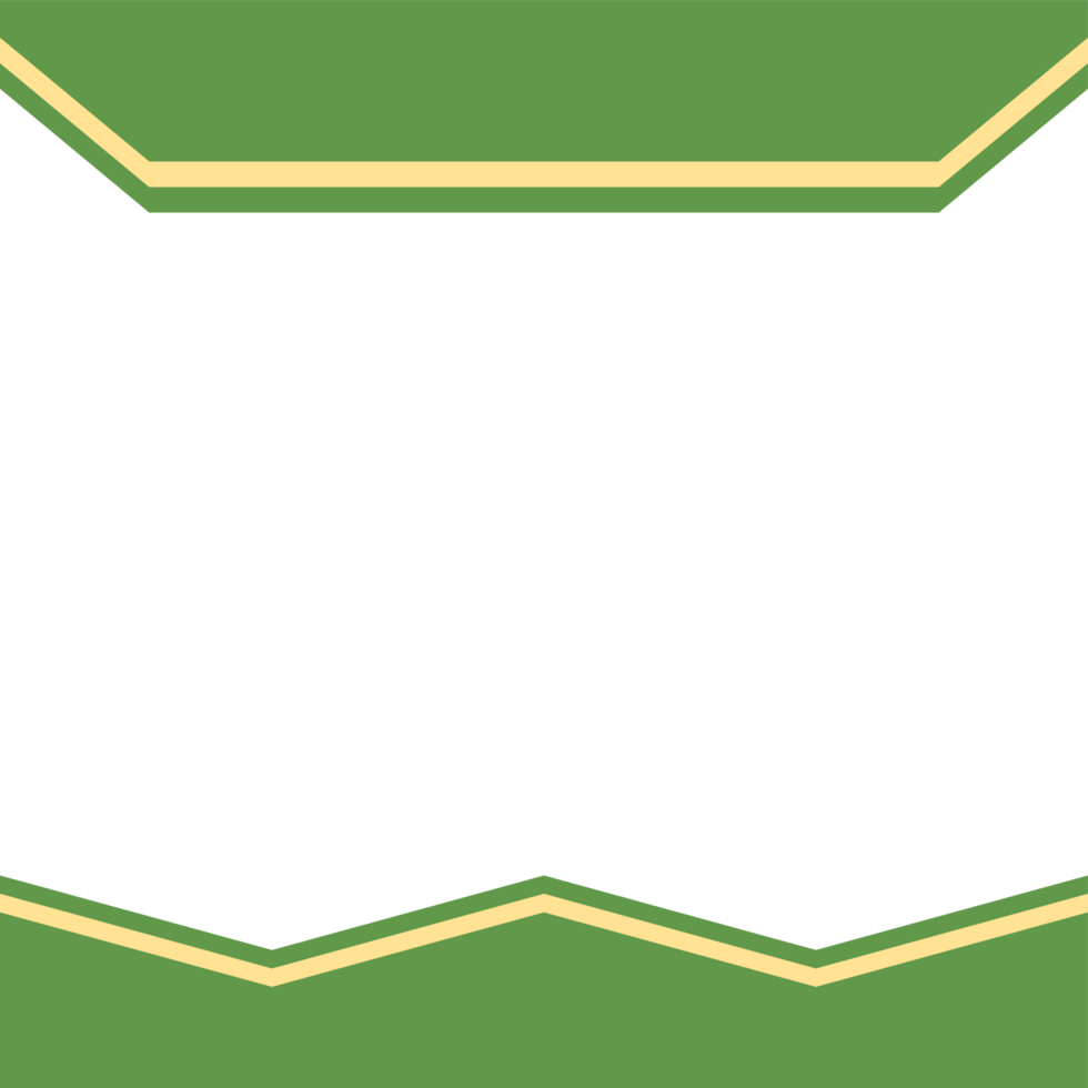 twibbon green and yellow frame basic shape png