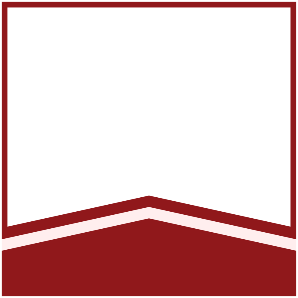 twibbon red and white frame basic shape png