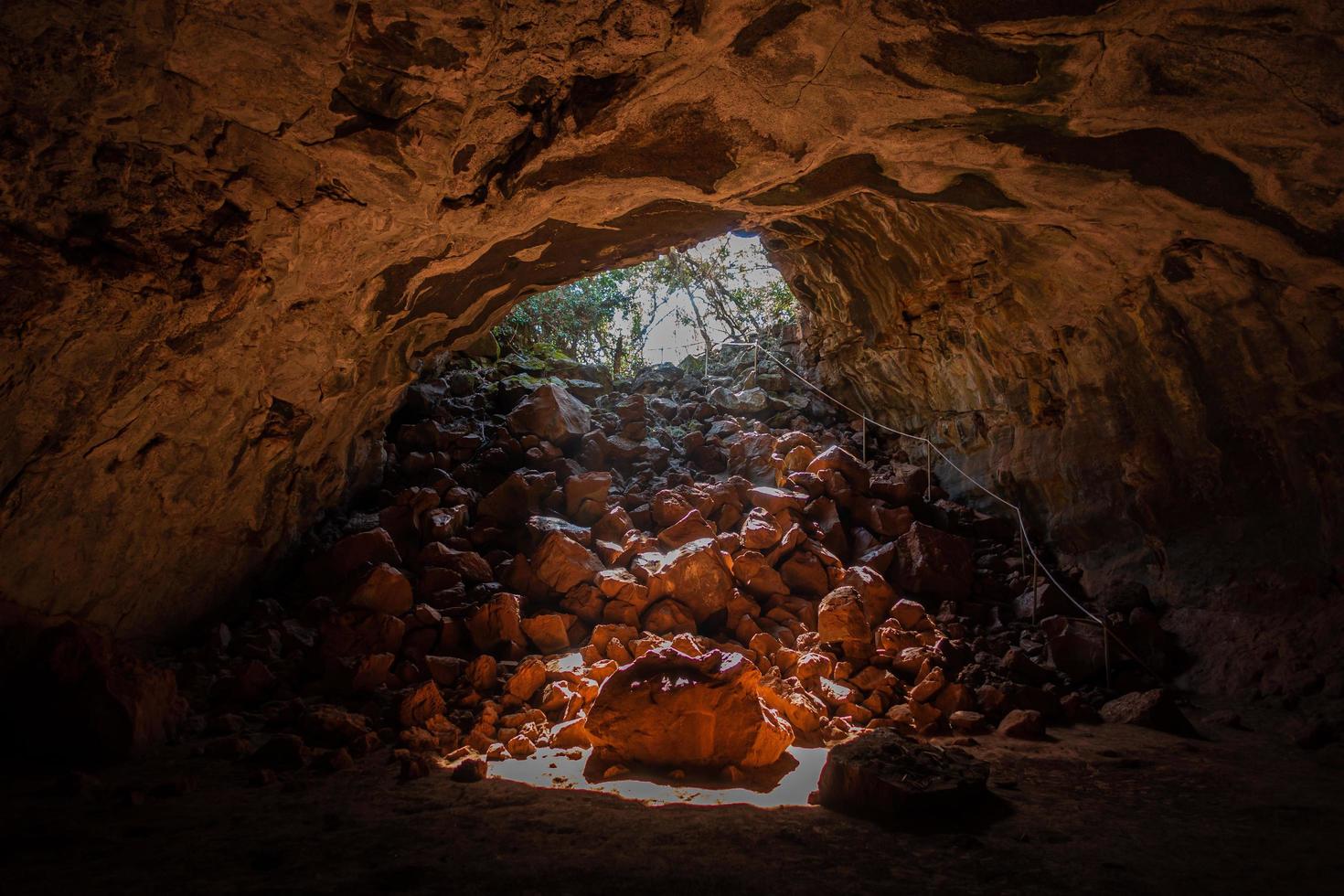 Underground lava tubes photo