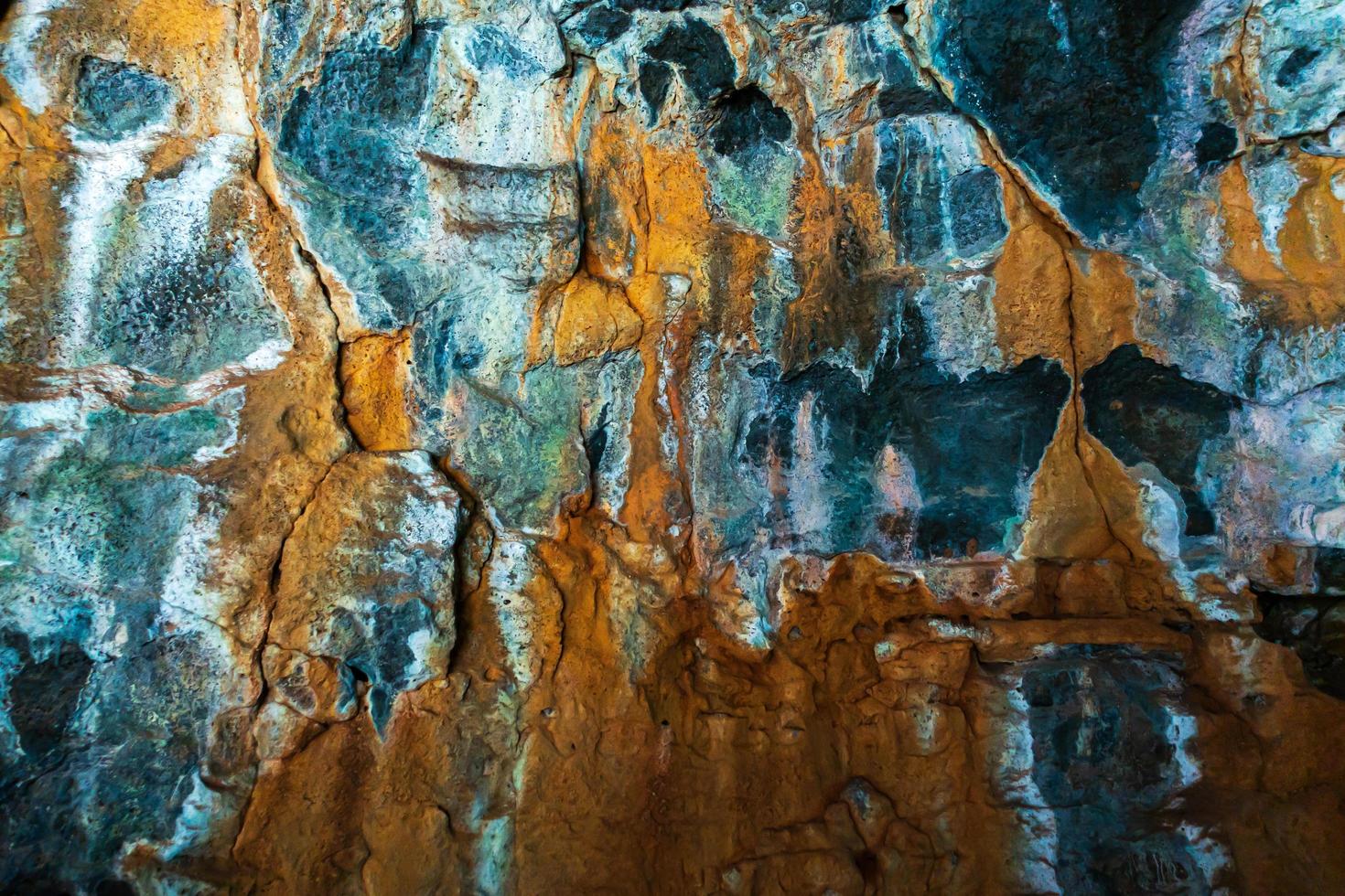 Background textures of the inside of a lava tube photo