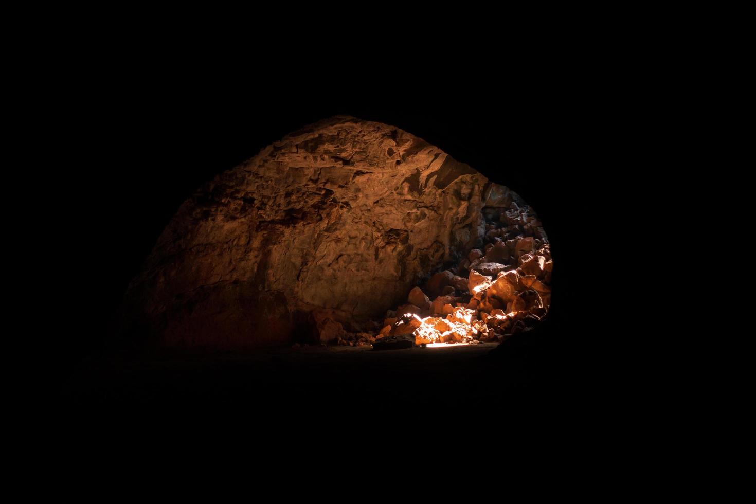 Underground lava tubes photo