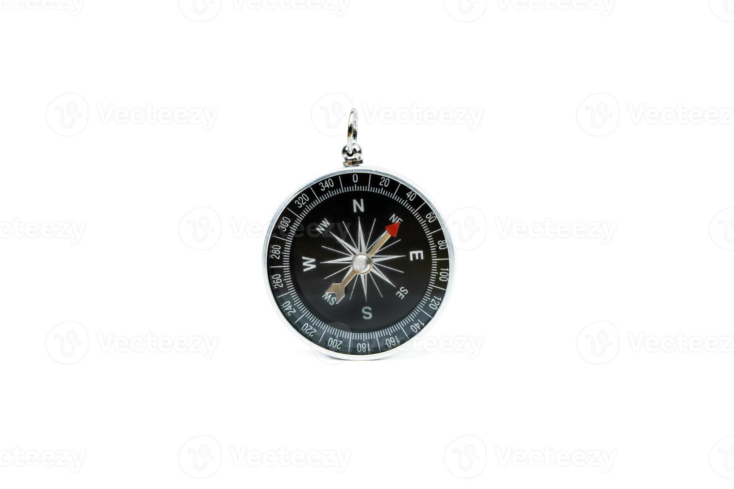 Compass on isolated white background photo