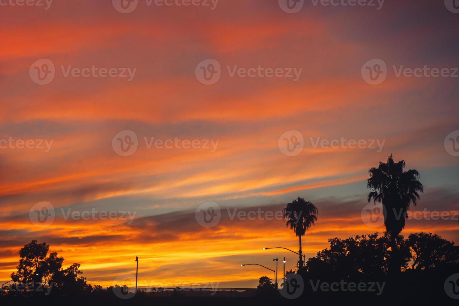 Los Angeles road sunset photo