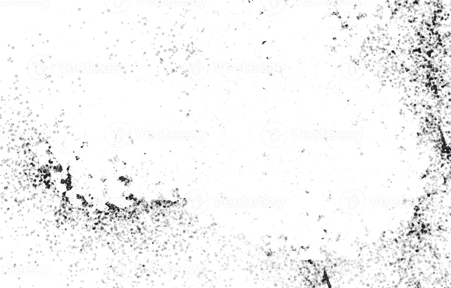 Grunge Black And White Urban. Dark Messy Dust Overlay Distress Background. Easy To Create Abstract Dotted, Scratched, Vintage Effect With Noise And Grain photo