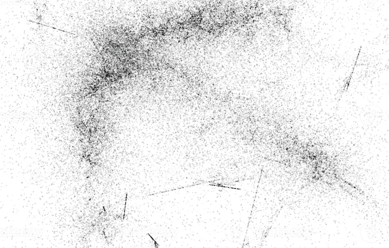 Monochrome particles abstract texture.Overlay illustration over any design to create grungy vintage effect and depth. photo