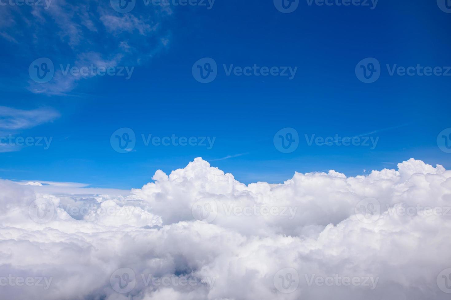 blue sky clouds photo