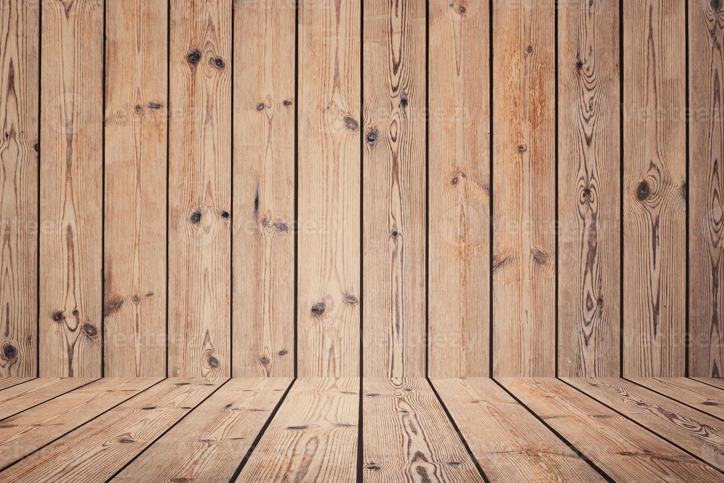 close up of wall made of wooden planks photo