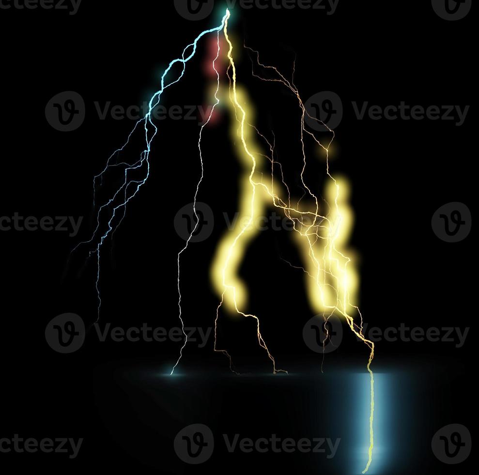 Digital Rendering Lighting Strike Electric Charge photo