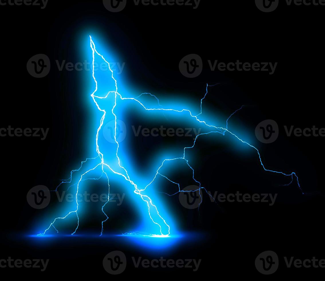 Digital Rendering Lighting Strike Electric Charge photo