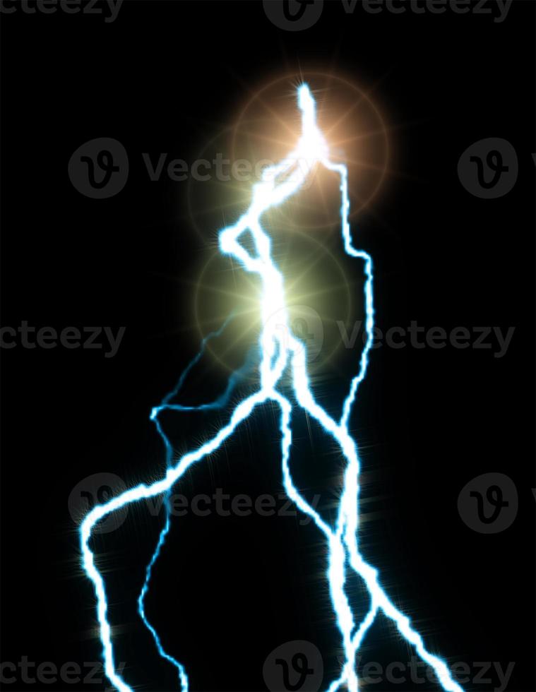 Digital Rendering Lighting Strike Electric Charge Background photo