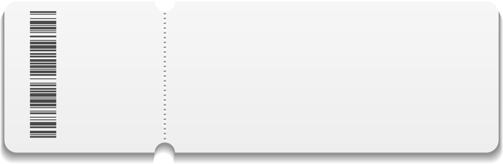 Blank Ticket Template 11834992 PNG