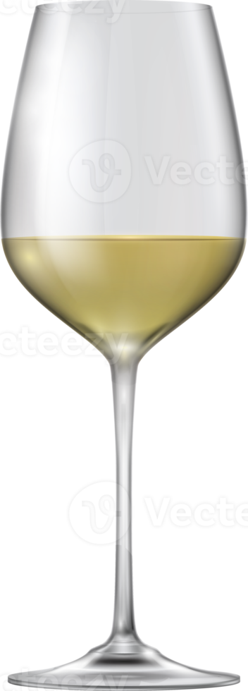 Glass of white wine png