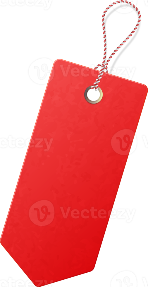 etiqueta de venta con textura roja png