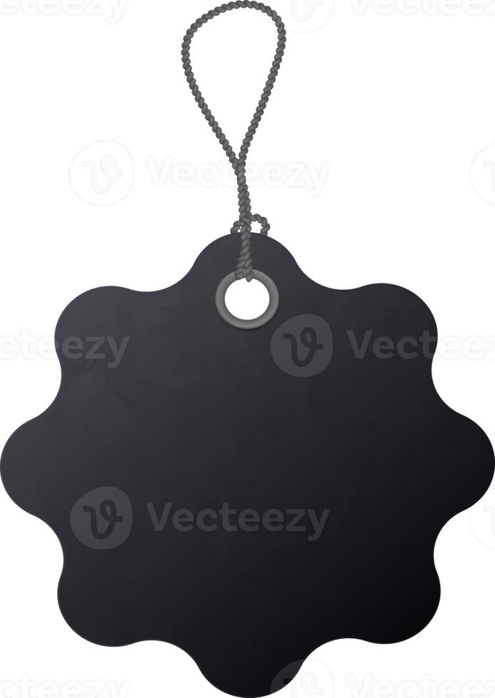 Black price tag png
