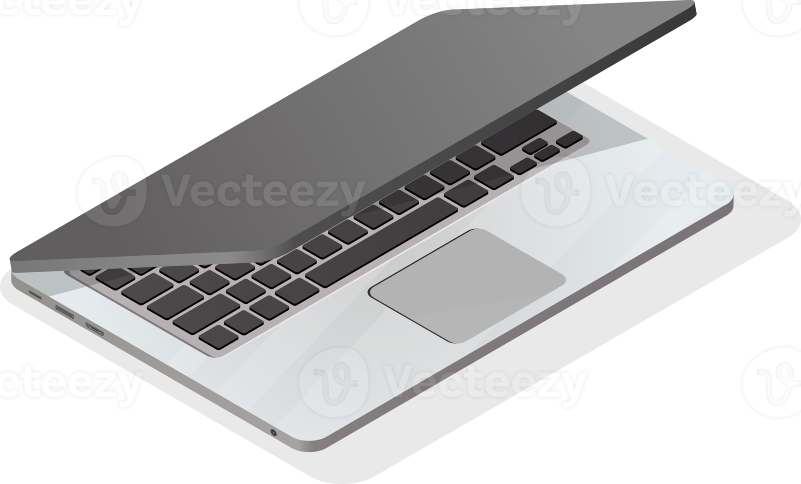 modern isometric laptop png