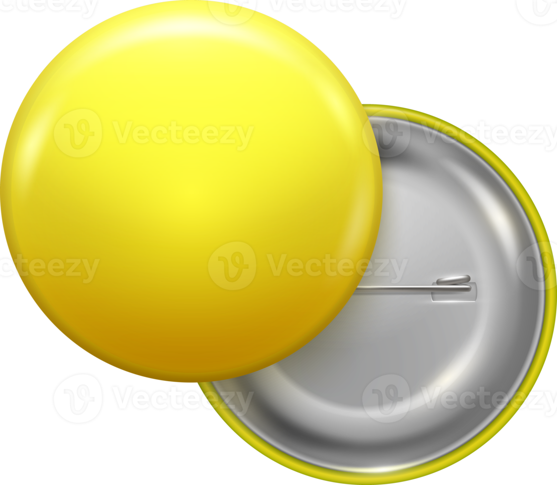 insigne rond blanc jaune png