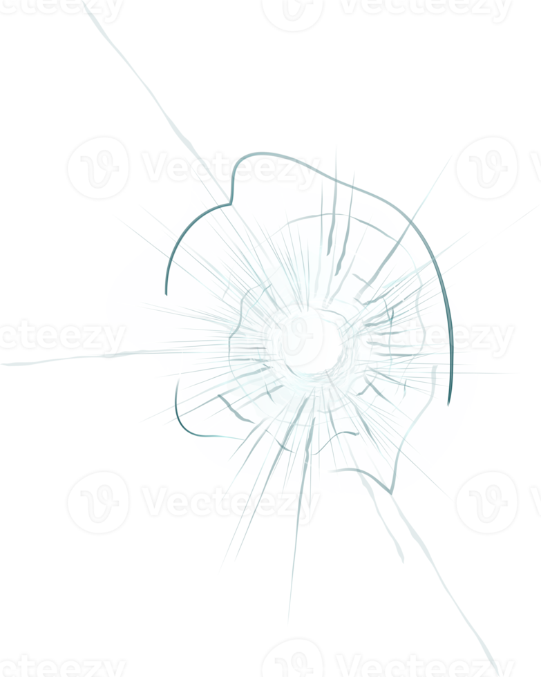 realistisch kogel glas gat. png