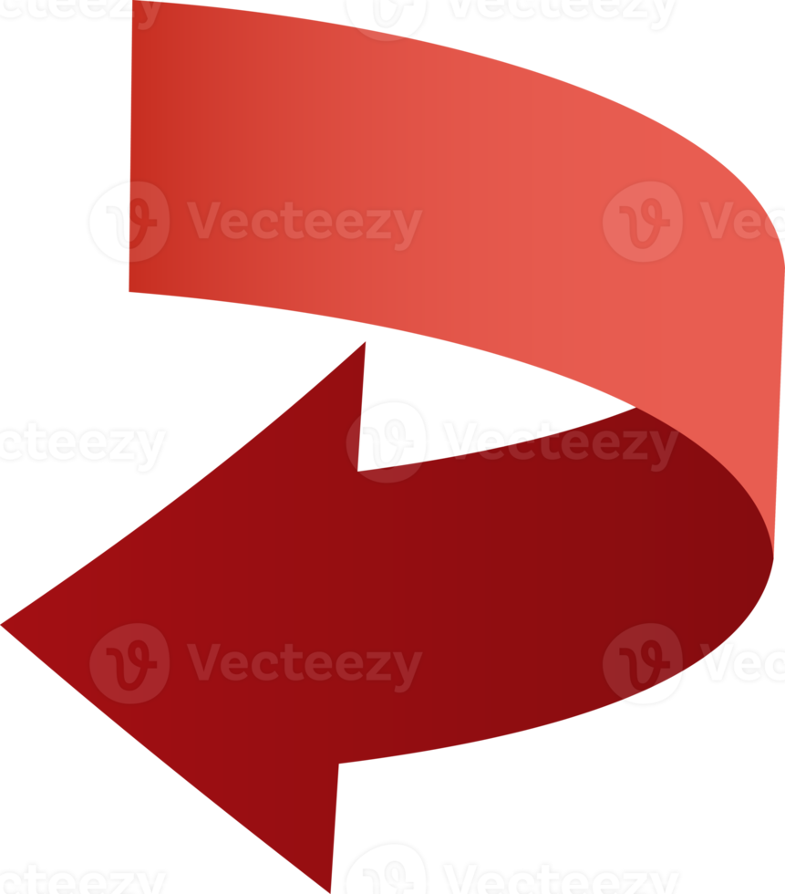 Red ribbon arrow sticker 11835170 PNG Red ribbon arrow sticker 11835170 PNG