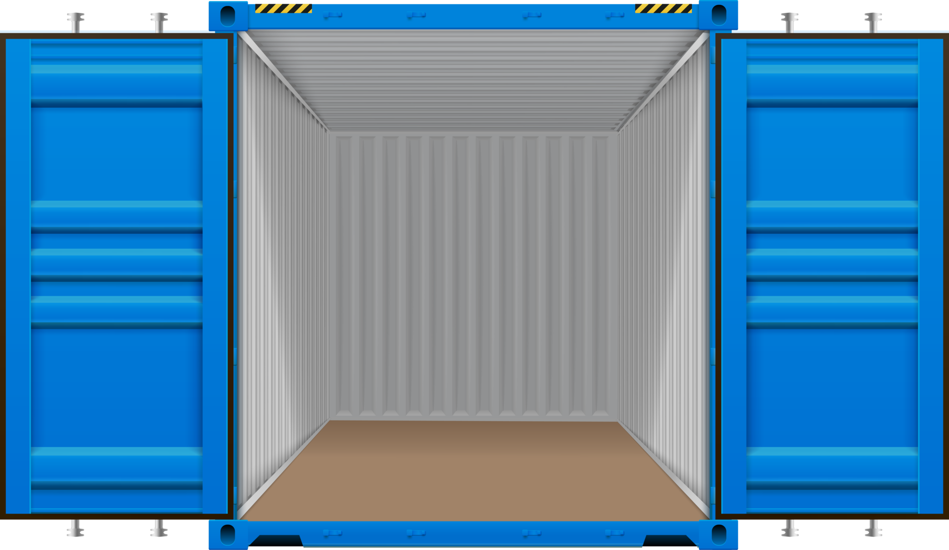 bright blue cargo container 11835228 PNG