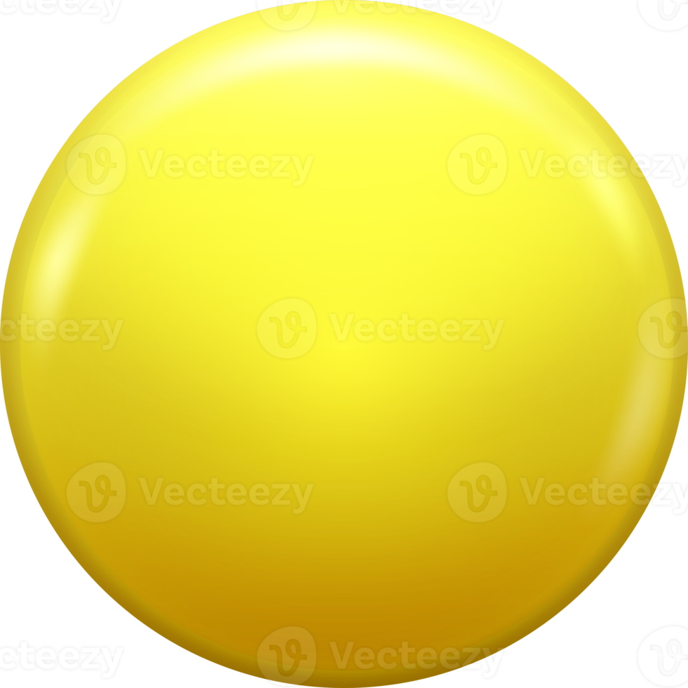 botão de círculo em branco amarelo png