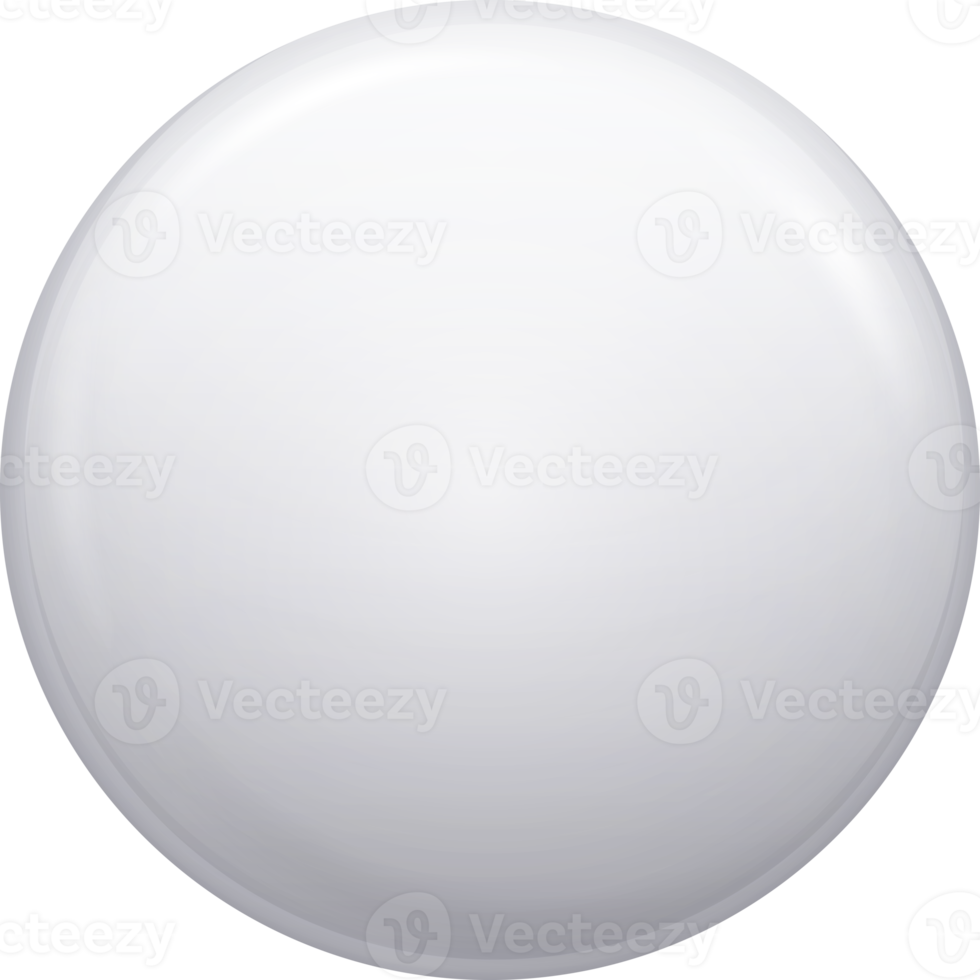 distintivo de botão de círculo em branco branco png