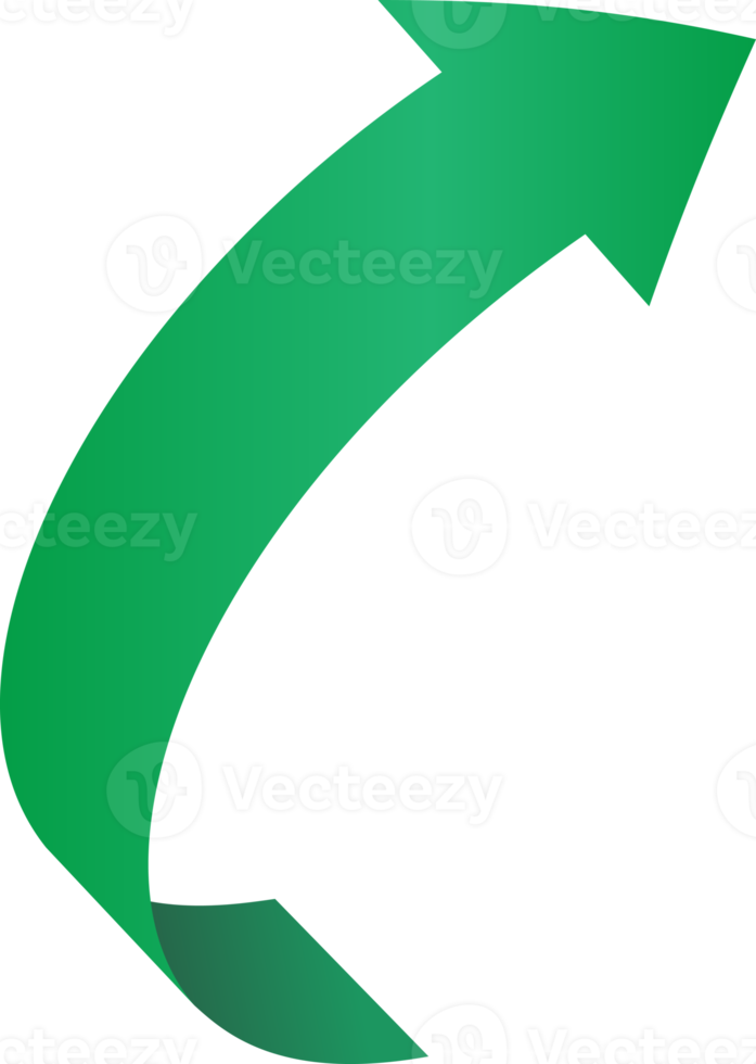 etiqueta engomada de la flecha de la cinta verde png