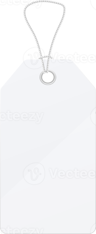 White blank sale tag png