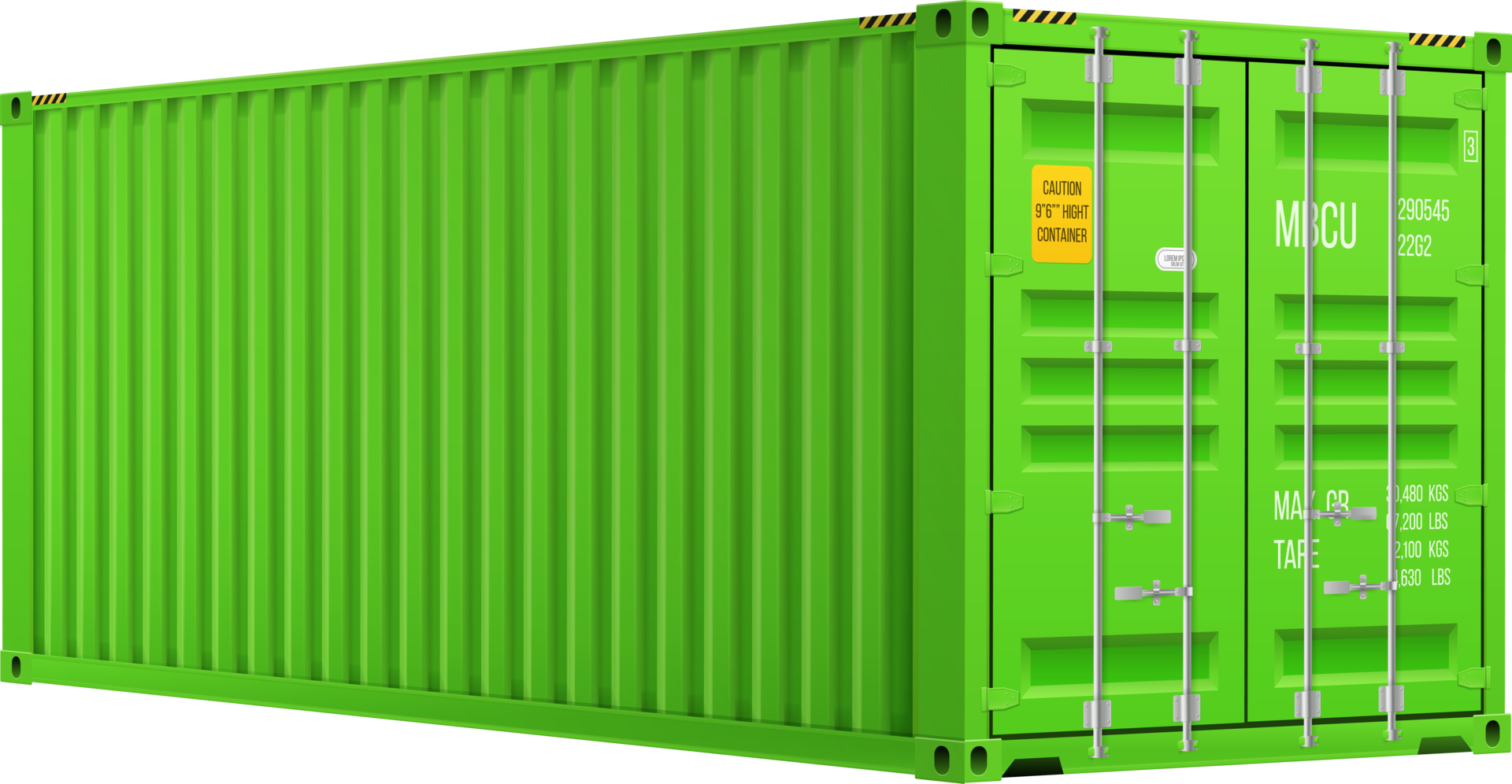 bright green cargo container 11835343 PNG