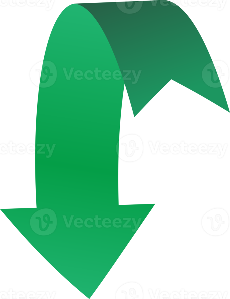 adesivo de seta de fita verde png