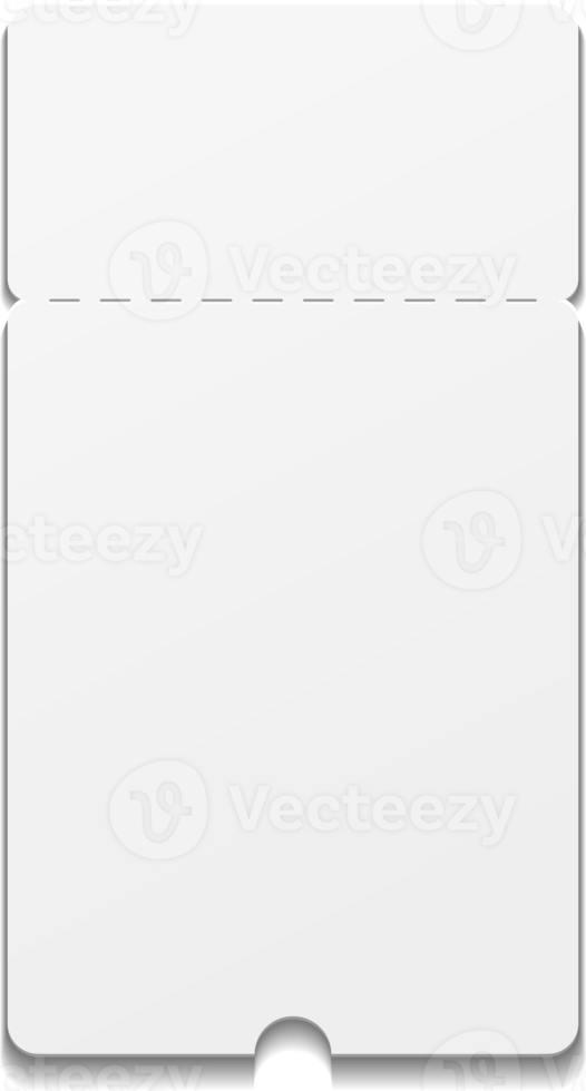 Blank ticket template png