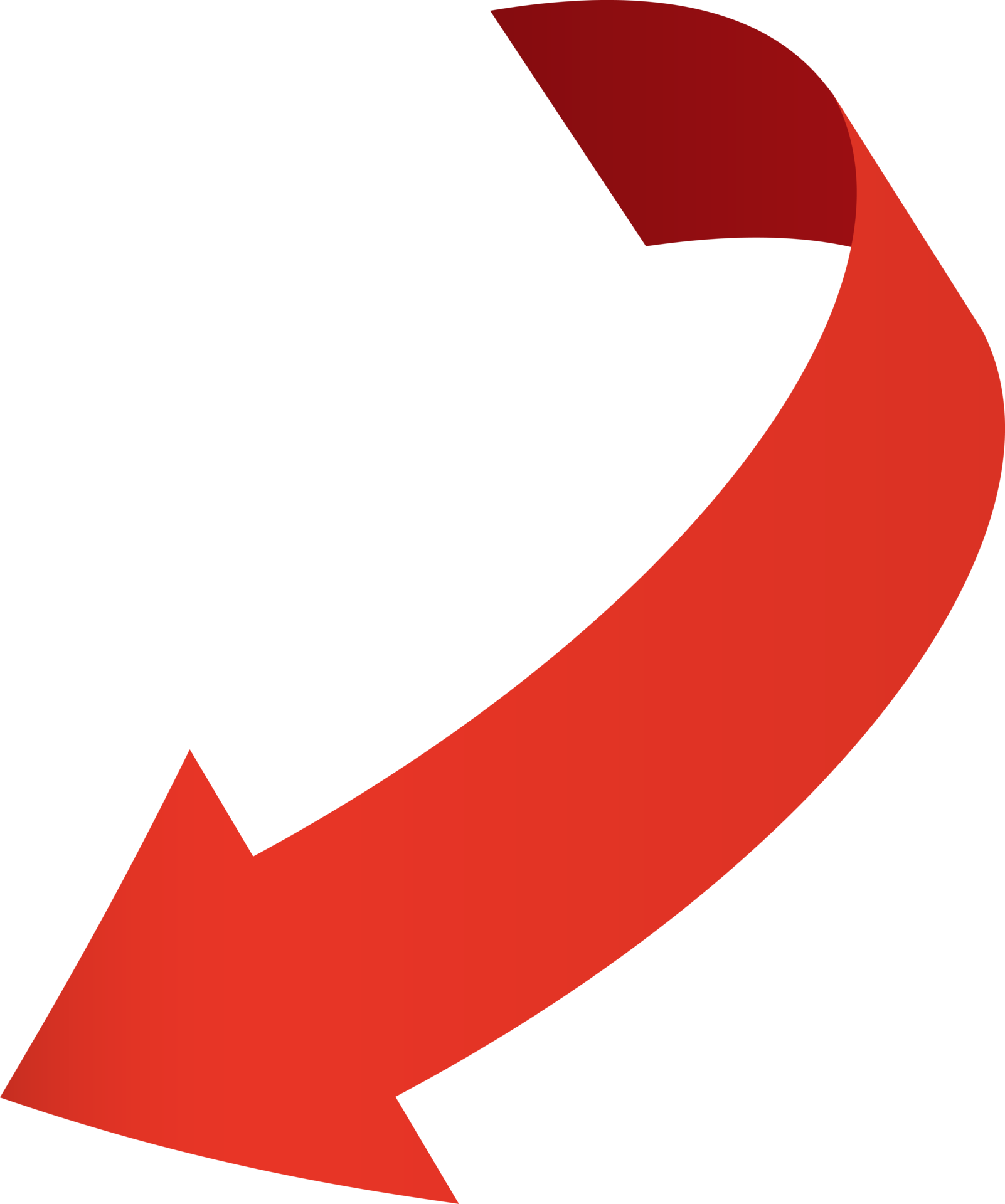 Red ribbon arrow sticker 11835399 PNG
