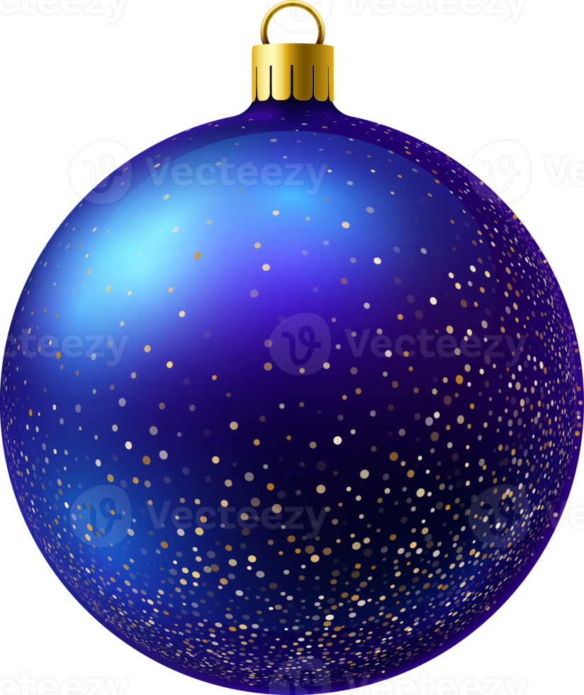 palla di natale blu png