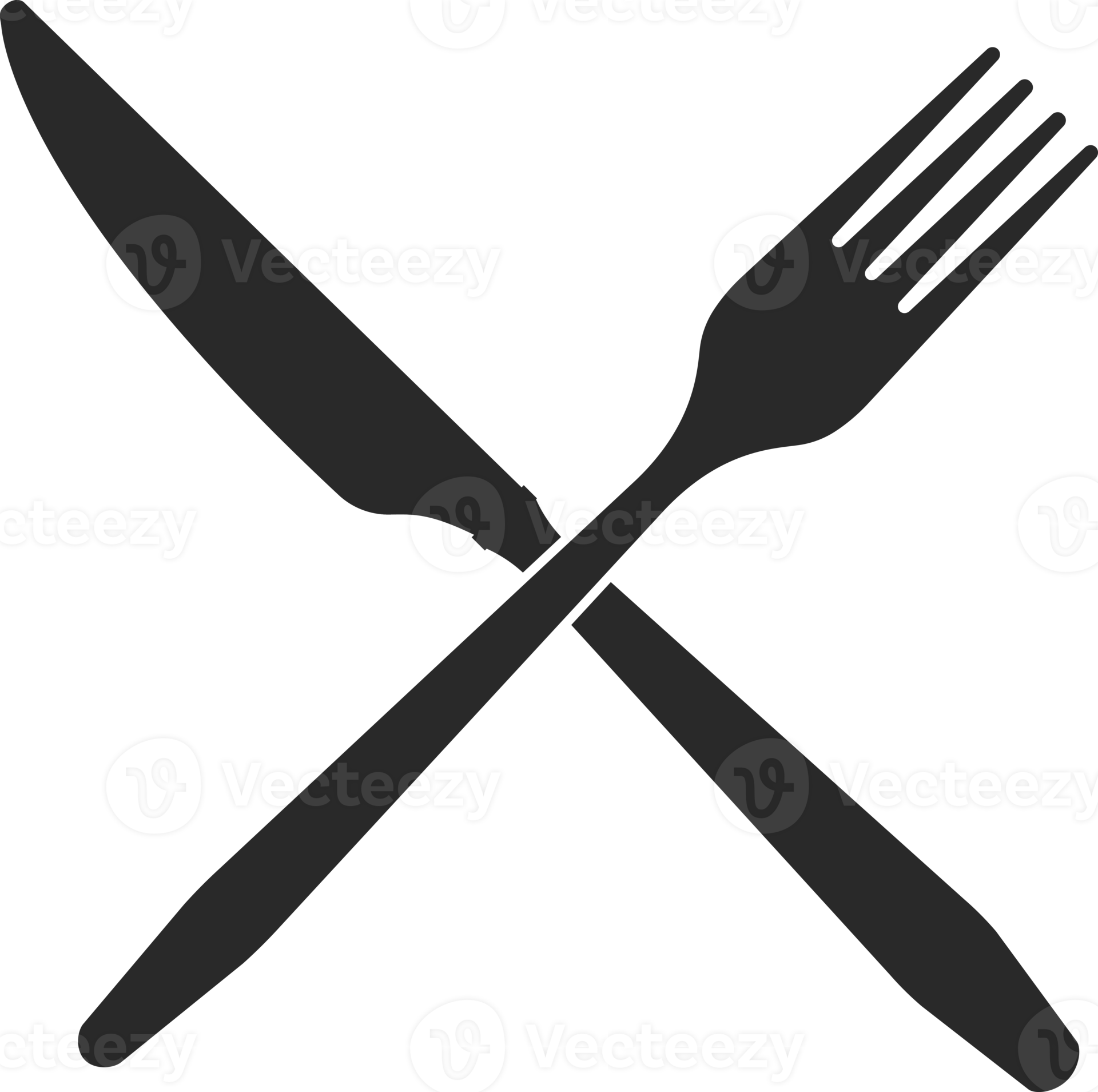 Crossed knife and fork 11835431 PNG