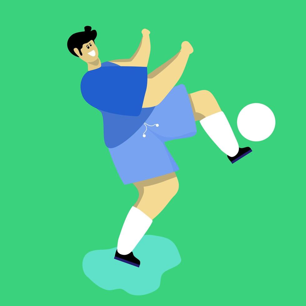 illustration of a child playing with a ball vector