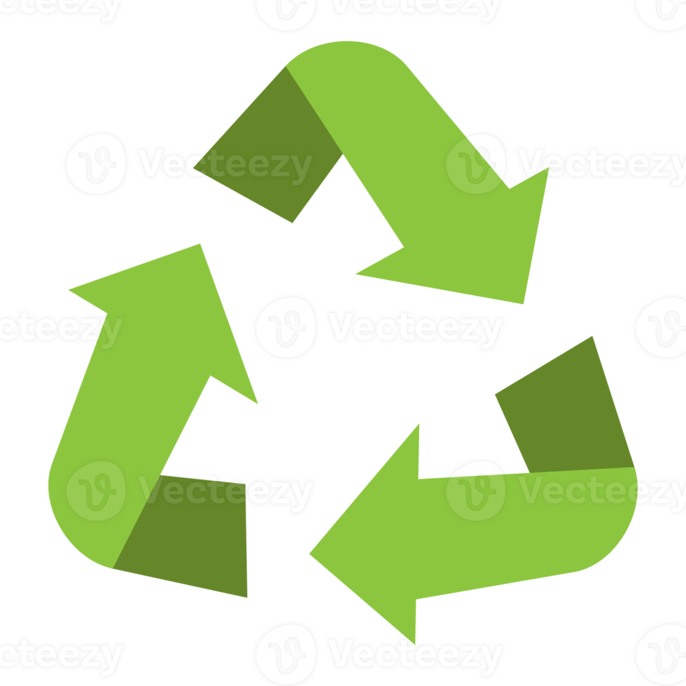 Recycling-Symbol Zeichen transparenten Hintergrund png