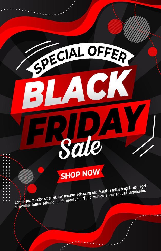 Black Friday Sale Poster vector