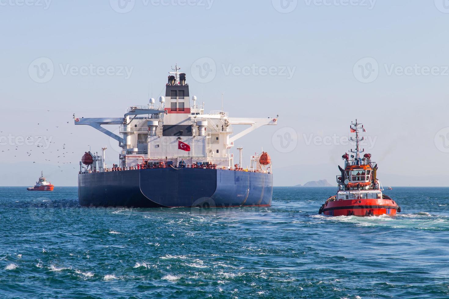 Tanker Ship in sea photo