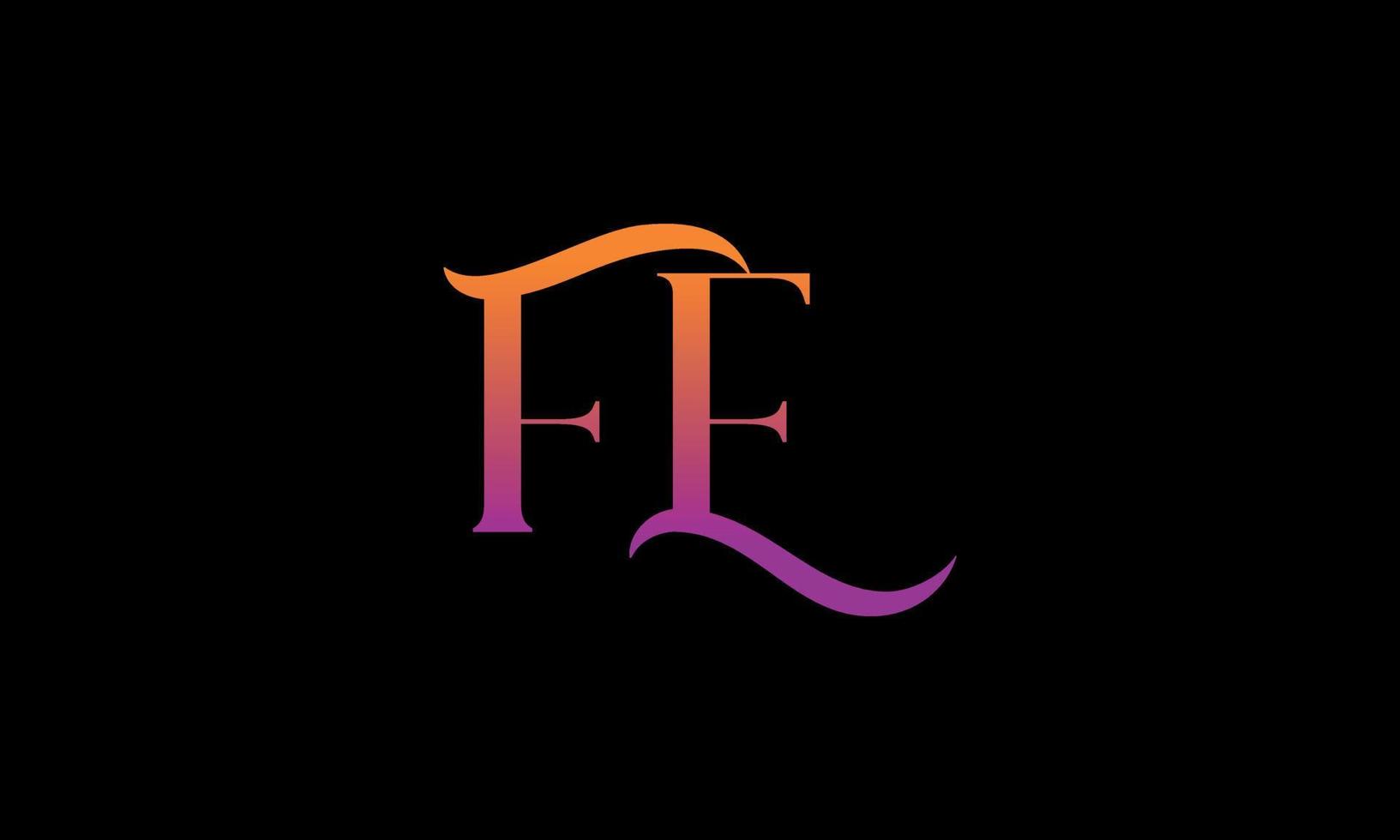 Letter FE Vector Logo Free Template Free Vector