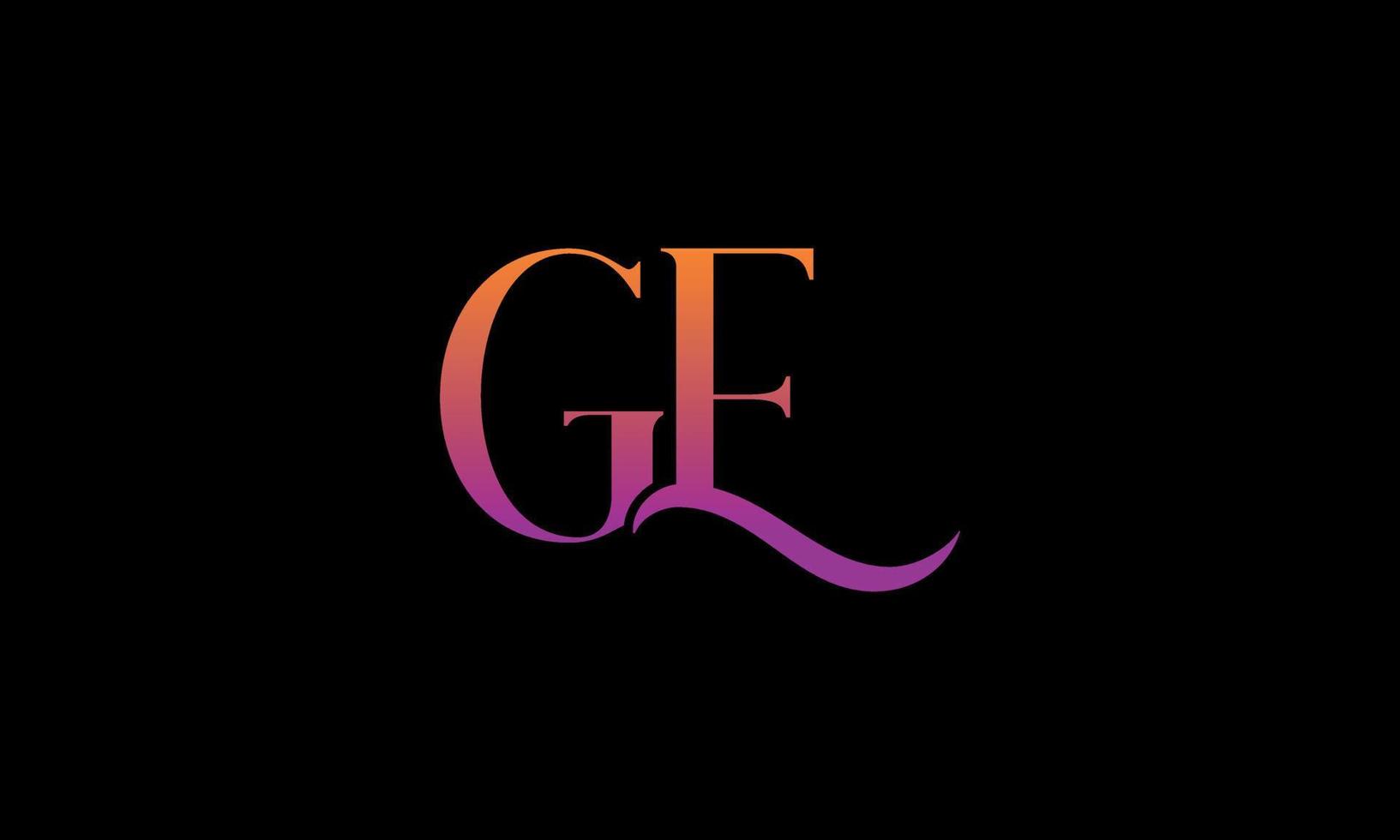 Letter GE Vector Logo Free Template Free Vector