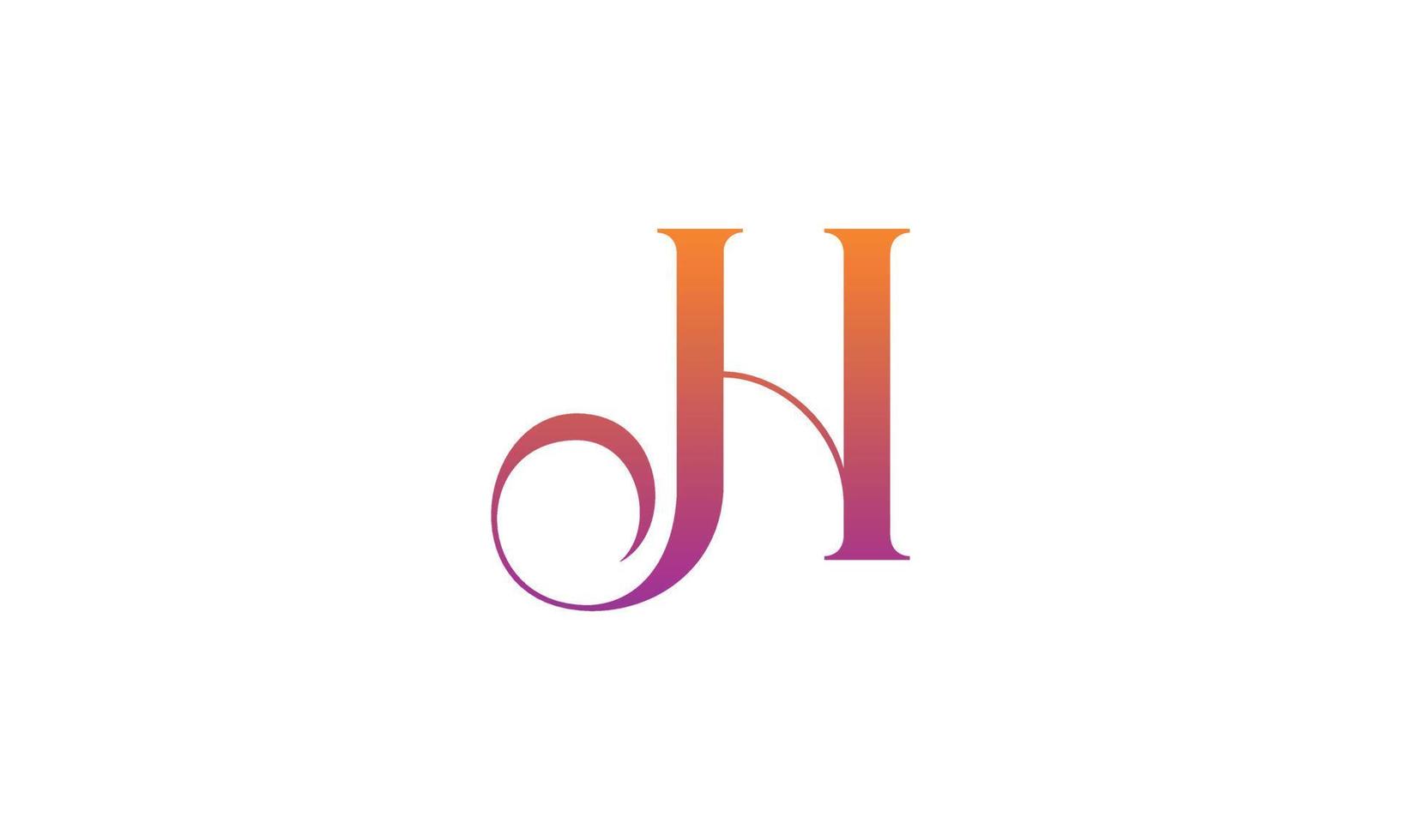 Letter JH Vector Logo Free Template Free Vector