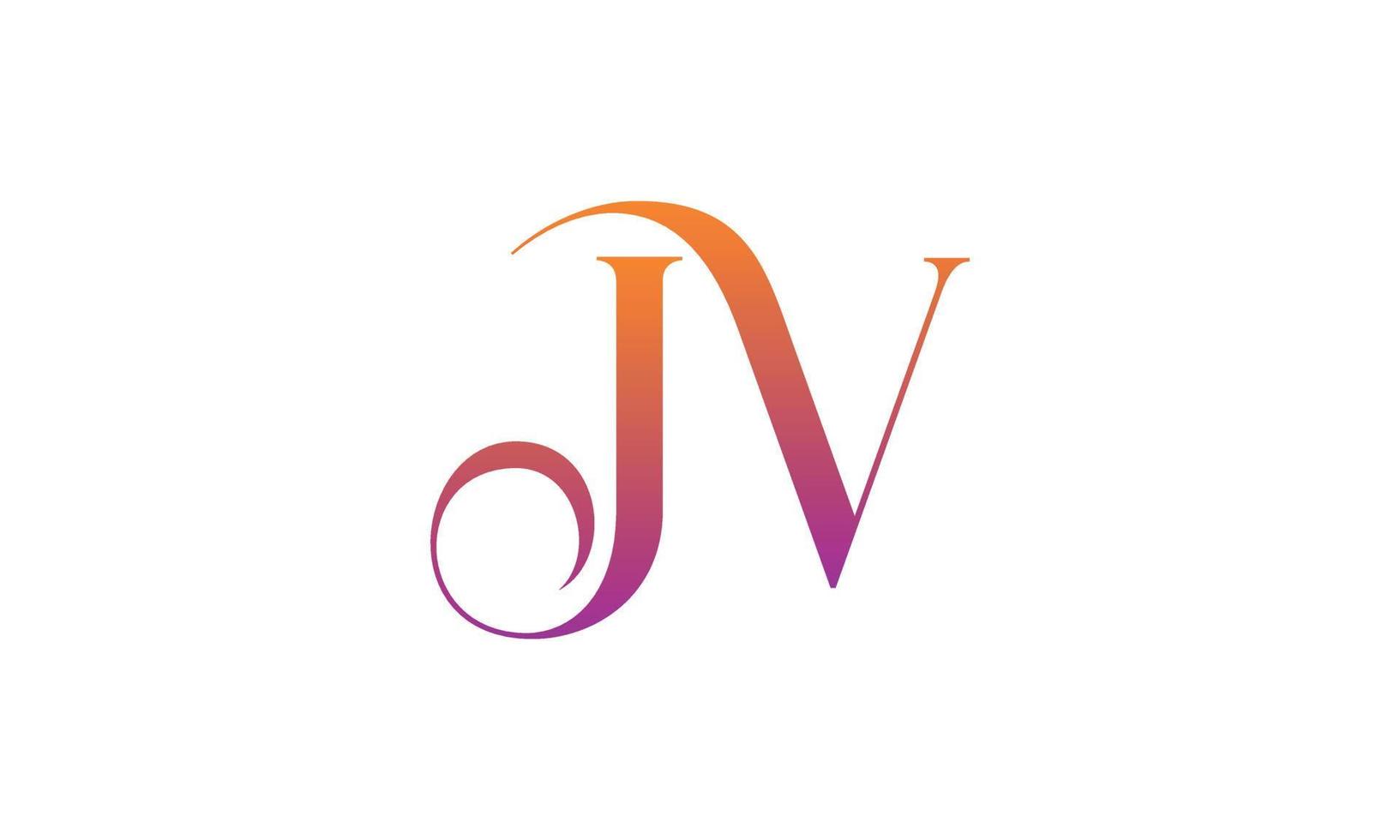 Letter JV Vector Logo Free Template Free Vector