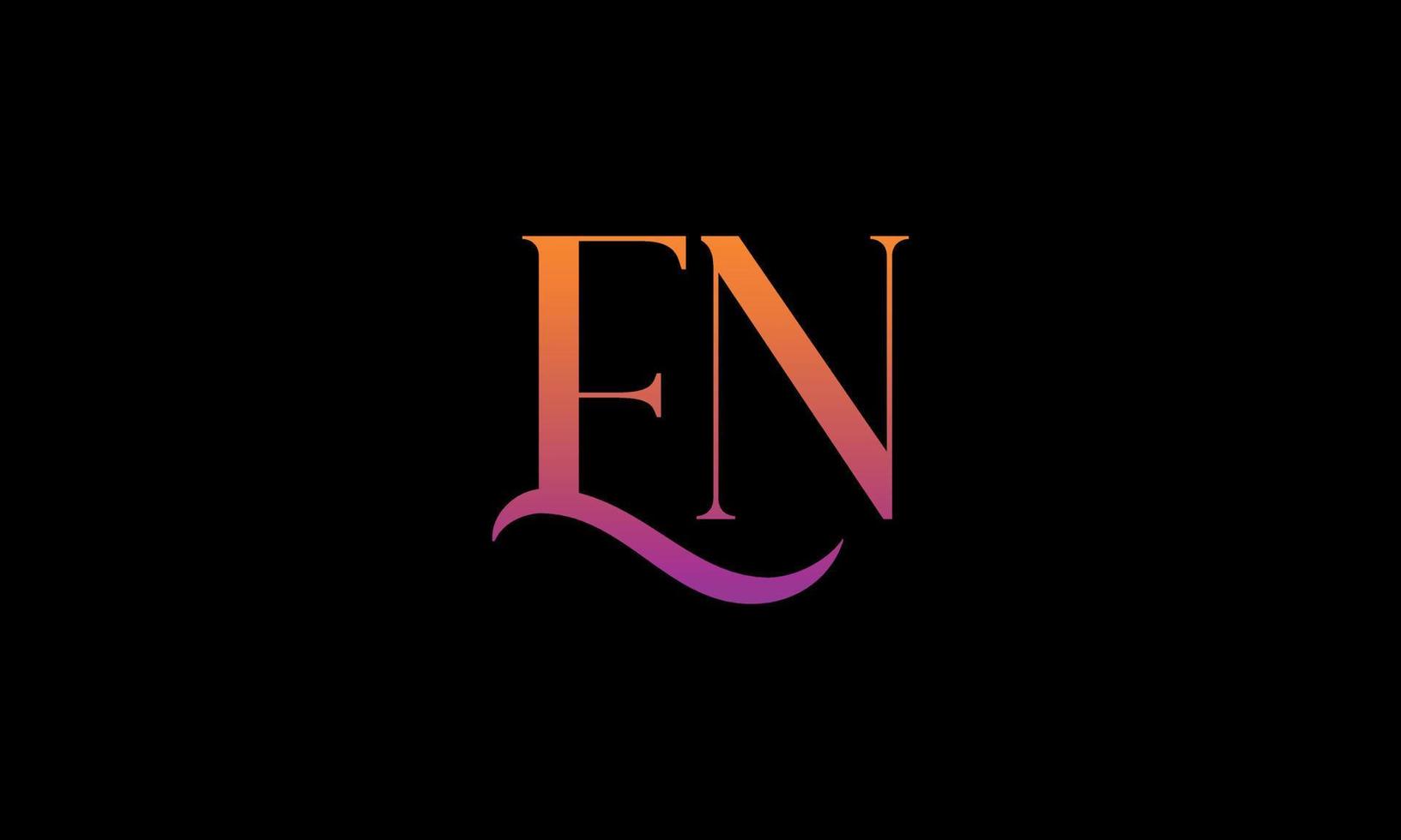 Letter EN Vector Logo Free Template Free Vector