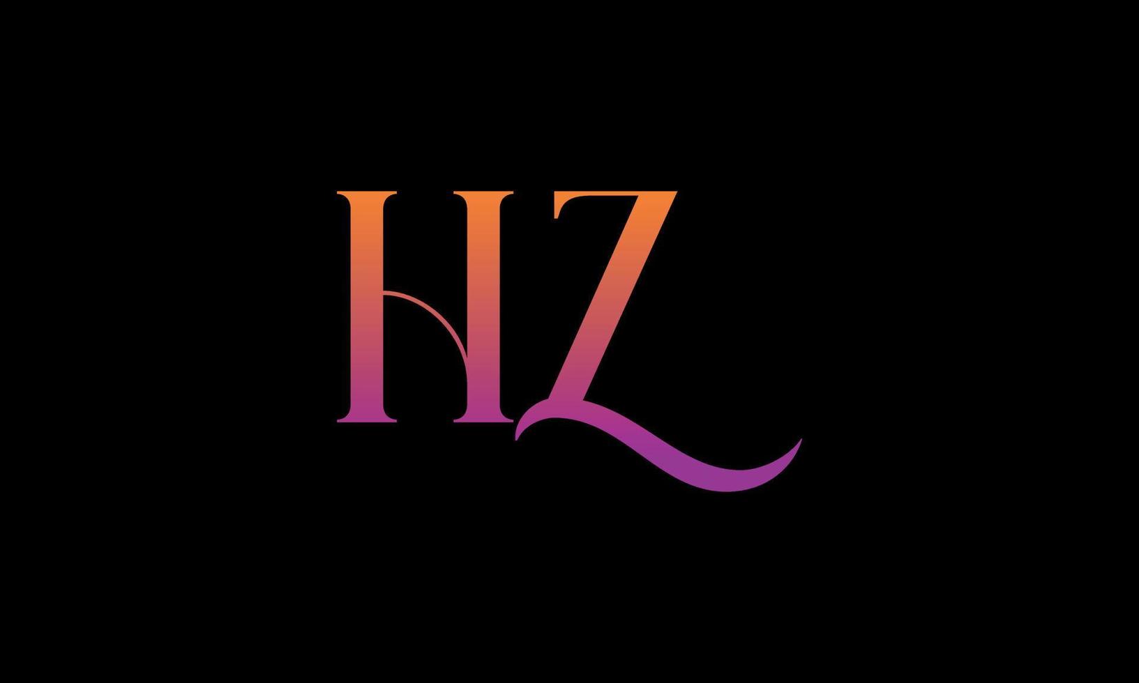 Letter HZ Vector Logo Free Template Free Vector