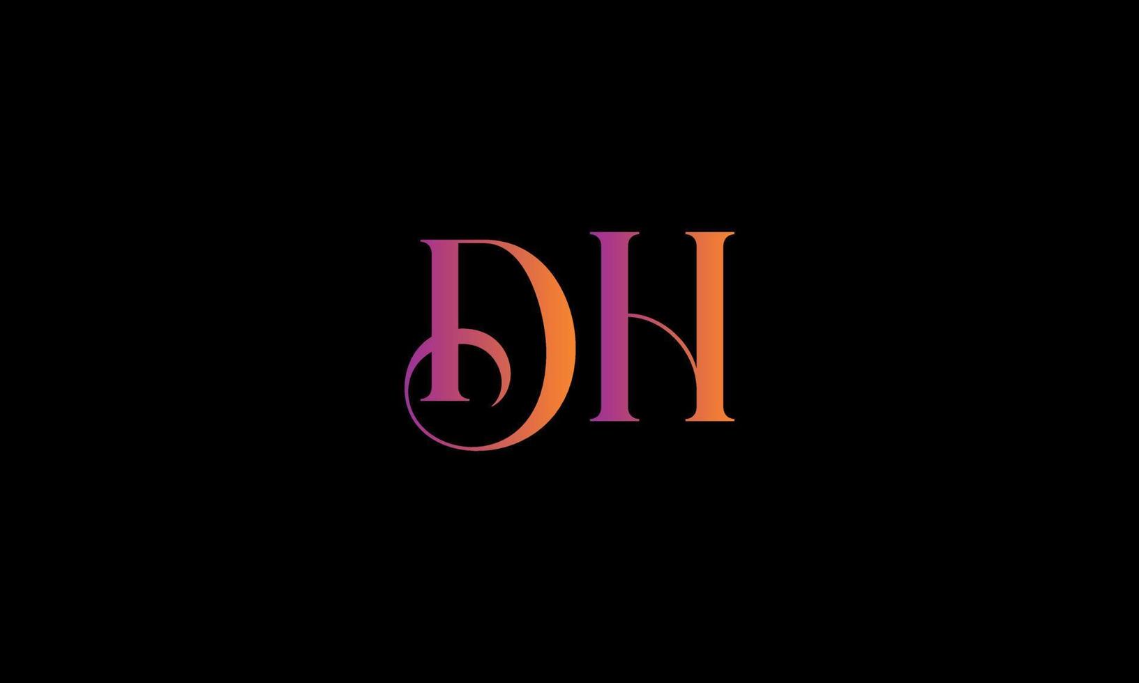 Letter DH Vector Logo Free Template Free Vector