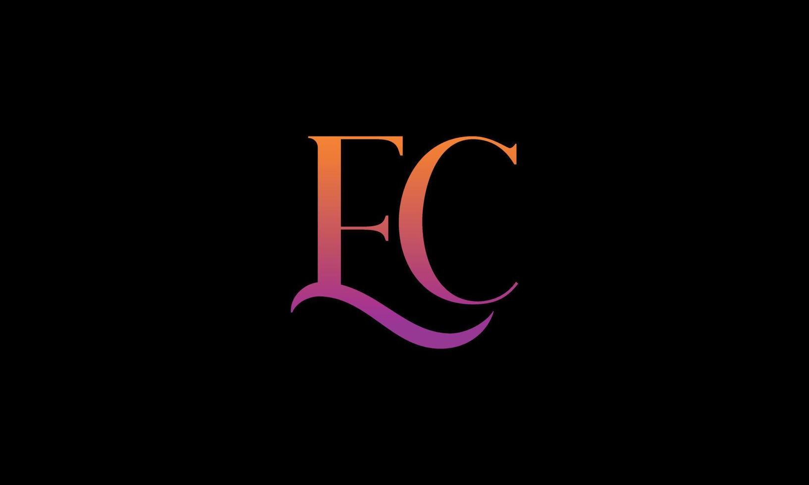 Letter EC Vector Logo Free Template Free Vector