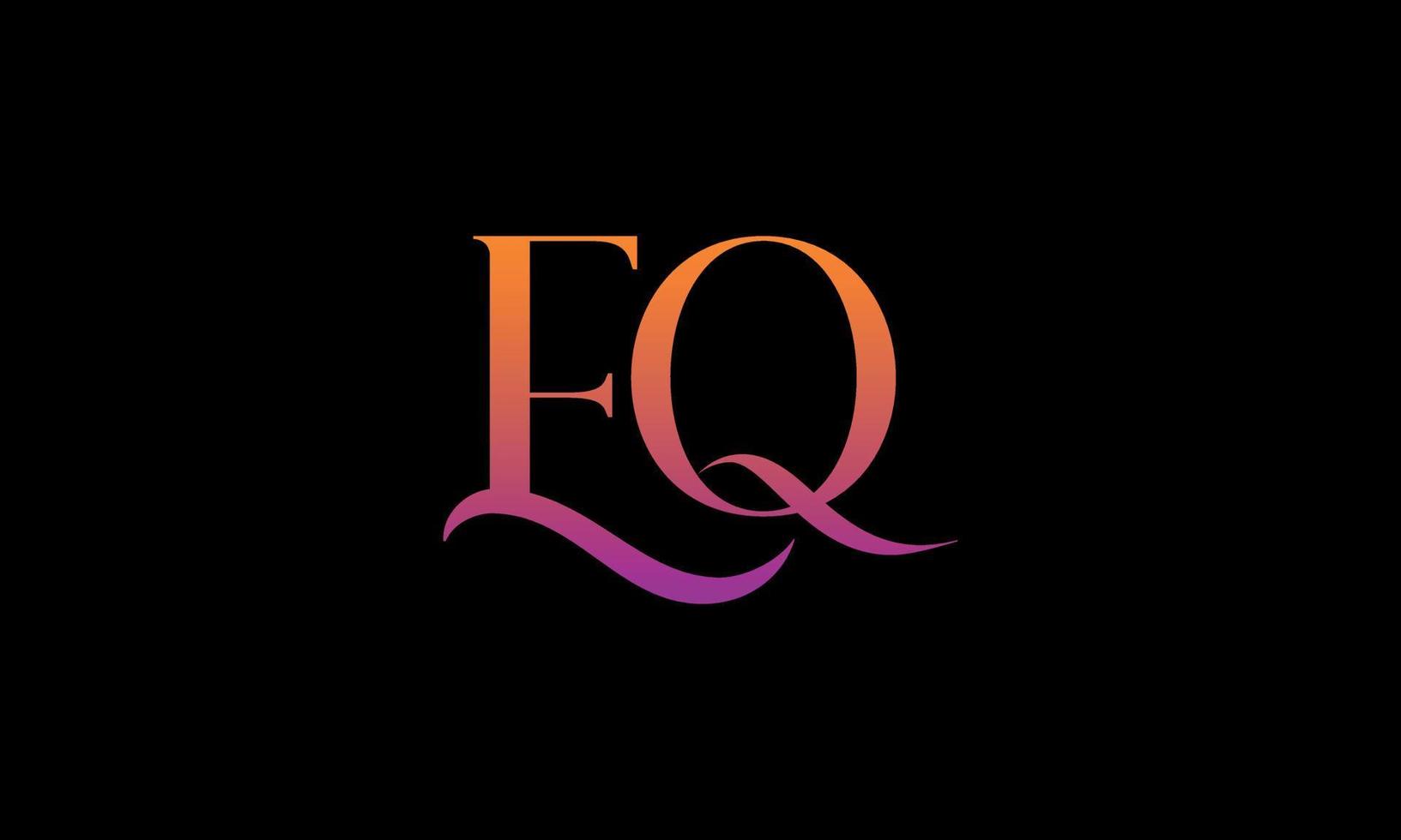 Letter EQ Vector Logo Free Template Free Vector