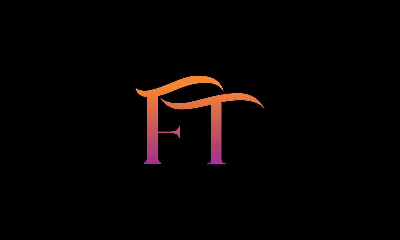 Letter FT Vector Logo Free Template Free Vector