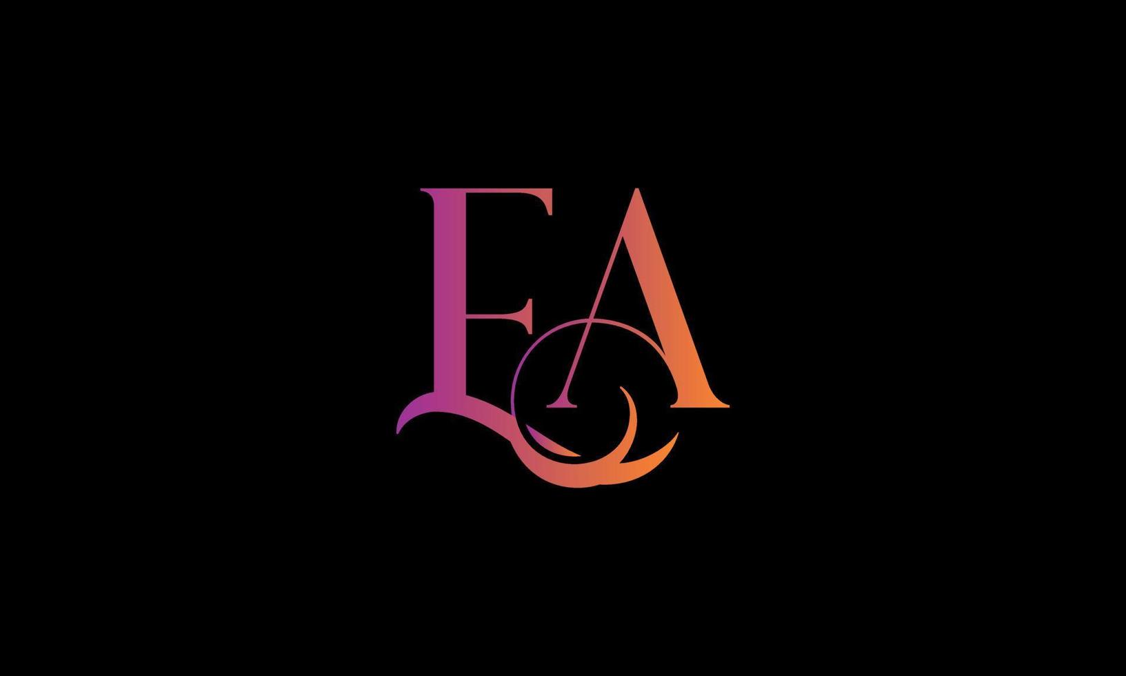 carta ea vector logo plantilla gratis vector gratis