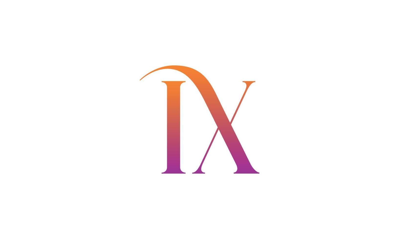 Letter IX Vector Logo Free Template Free Vector